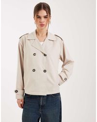 ONLY - Korte Trenchcoat - Lyst