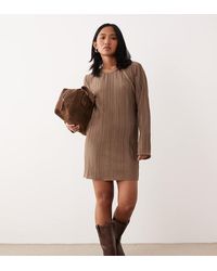 JDY Petite - Plisse Flute Sleeves Mini Dress - Lyst