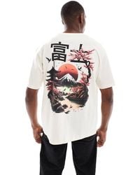 Jack & Jones - Oversize Back Print T-shirt With Japan Print - Lyst