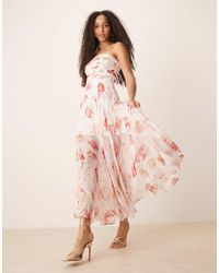 Forever New - – korsett-maxikleid mit blumen-mustermix - Lyst