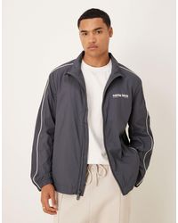 Calvin Klein - Standard Collar Jacket With White Detail - Lyst