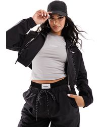 Sixth June - Co-ord Nylon Cropped Hoodie - Lyst