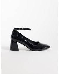 London Rebel - Hettie Mid Block Heeled Shoes - Lyst