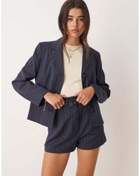 Miss Selfridge - Tailored Pinstripe Short Co-ord - Lyst