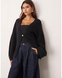 ARRANGE - Sculpted Waist Cardigan With Ovoid Sleeve - Lyst