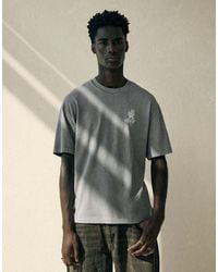 Bershka - Short Sleeve Relaxed Fit Print T-Shirt - Lyst