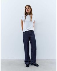 Pull&Bear - Tall Jeans Dritti A Gamba Larga - Lyst