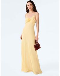 OMNES - Dresses Lisa Chiffon Maxi Dress With Rosette Detail - Lyst