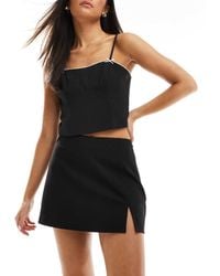 Stradivarius - 90s Mini Skort - Lyst