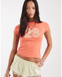 ASOS - Disney Baby Tee With Mickey Football Print - Lyst