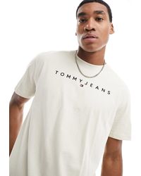Tommy Hilfiger - Regular Linear Logo T-shirt - Lyst