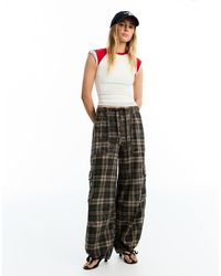 Bershka - Parachute Cargo Trousers - Lyst