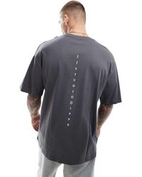 Jack & Jones - Oversized T-Shirt Met Studio-Print Op De Achterkant - Lyst