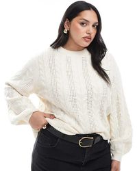 ONLY - Cable Knit Jumper - Lyst