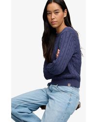 Superdry - Essentials Sd&Co Cable Knit Jumper - Lyst