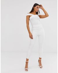 Boohoo Белые Брюки Из Искусственной Кожи -белый