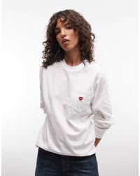 Carhartt - Pocket Small Heart Long Sleeve T-shirt - Lyst