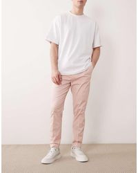 ASOS - Tailored Cotton Rich Tapered Chino Pants - Lyst