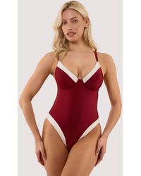 Wolf & Whistle - Stasia Fuller Bust Underwired Swimsuit - Lyst