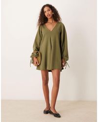 ASOS - – sehr weiches, ausgestelltes minikleid - Lyst