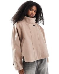 ASOS - Cropped Cape Formal Coat - Lyst