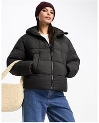 Lee Jeans - Lee Hooded Puffer Jacket With Tonal Logo - Lyst