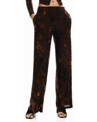 Desigual - Lange Geflockte Broek - Lyst