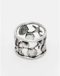 Reclaimed (vintage) - Bague unisexe à motifs coquillages - Lyst