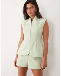 ASOS - Bonded Crepe Shorts Co-ord - Lyst
