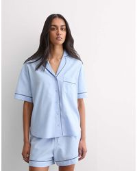 Intimissimi - Ni Chambray Cotton And Modal Short Pyjamas - Lyst