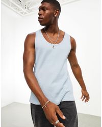 ASOS - Textured Relaxed Fit Singlet - Lyst