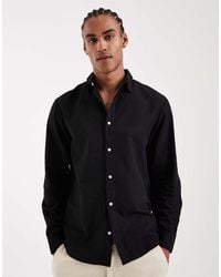 Jack & Jones - Linen Blend Regular Shirt - Lyst