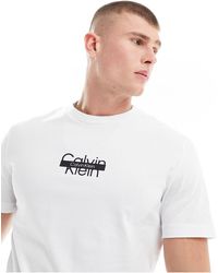 Calvin Klein - Cut Through Logo T-shirt - Lyst