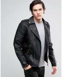 Jack & Jones Leather jackets for Men - Up to 25% off at Lyst.com