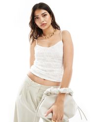 Pull&Bear - Strappy Lace Cami - Lyst