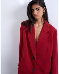 TOPSHOP - 2 Button Relaxed Fit Blazer - Lyst