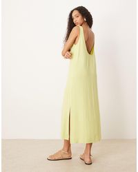 ASOS - Scoop Neck Midi Dress - Lyst