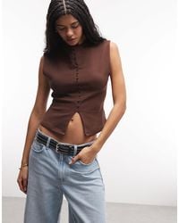 ASOS - Compact Cotton Grown-on Sleeve Button-down Top - Lyst