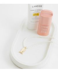 ASOS - Asos Design Curve Faux-Pearl Beaded Necklace With Fish Pendant - Lyst