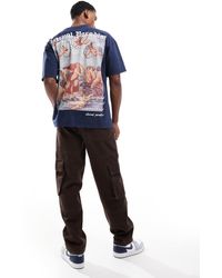 Liquor N Poker - T-Shirt Oversize Con Stampa "Eternal Paradise" Sul Retro - Lyst