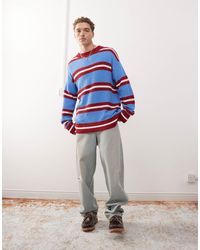 Collusion - Oversized Stripe Knitted Jumper - Lyst