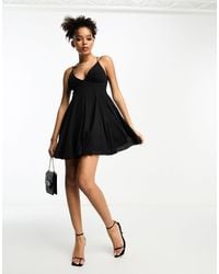 ASOS - Cami Strappy Mini Skater Dress With Flare - Lyst