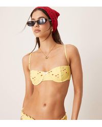 Dippin' Daisy's - Dippin Daisys Exclusive Mix And Match Rosewater Floral Print Underwire Bikini Top - Lyst