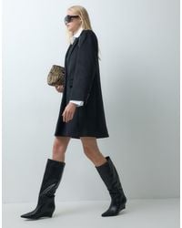 Mango - Wool Mix Tailored Midi Coat - Lyst