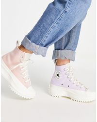 Zapatillas altas con suela gruesa Converse | Lyst