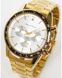 Bellfield Horloge Met Mesh Armband in het Metallic voor heren Heren Accessoires voor voor Horloges voor 