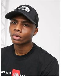 north face men's emb trucker hat