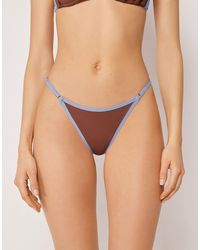 Calzedonia - Piping Thong Bikini Bottom - Lyst