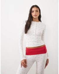 Cotton On - Lounge Airy Soft Henley Top - Lyst