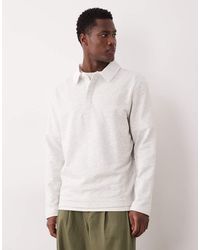 ASOS - Polo Sweashirt With Contrast Collar - Lyst